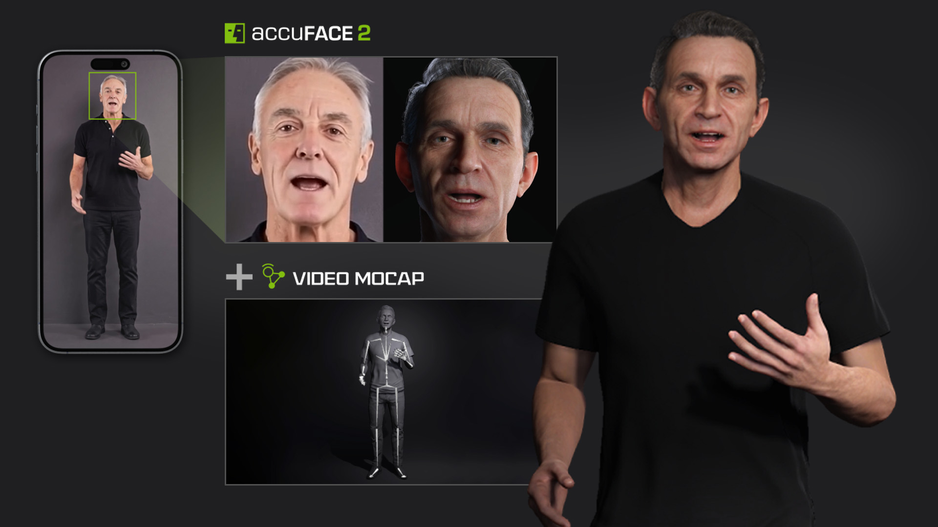 AccuFACE screenshot - Live Webcam